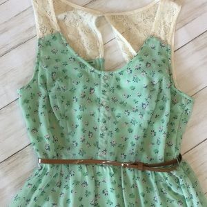 Maurices floral dress w/ belt